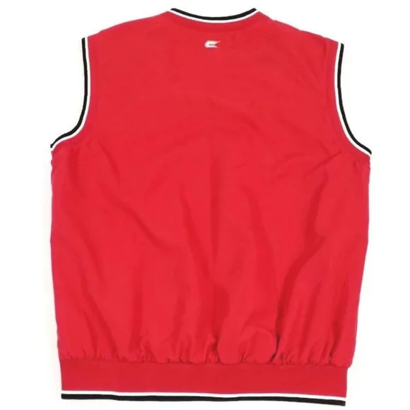 Colosseum Athletics Oklahoma Sooners OU Red Pullover Golf Wind Vest Mens L